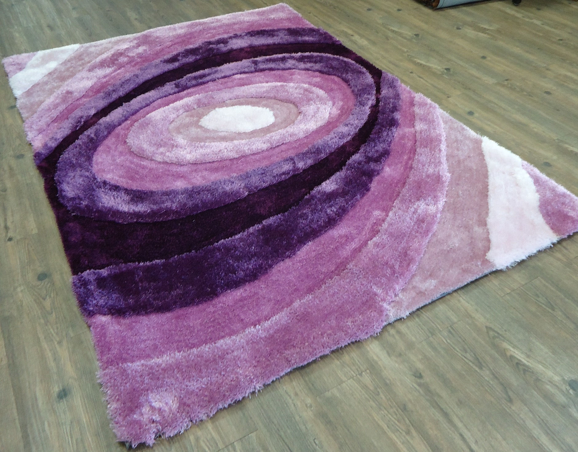Qualls Hand-Tufted Lavender Area Rug
