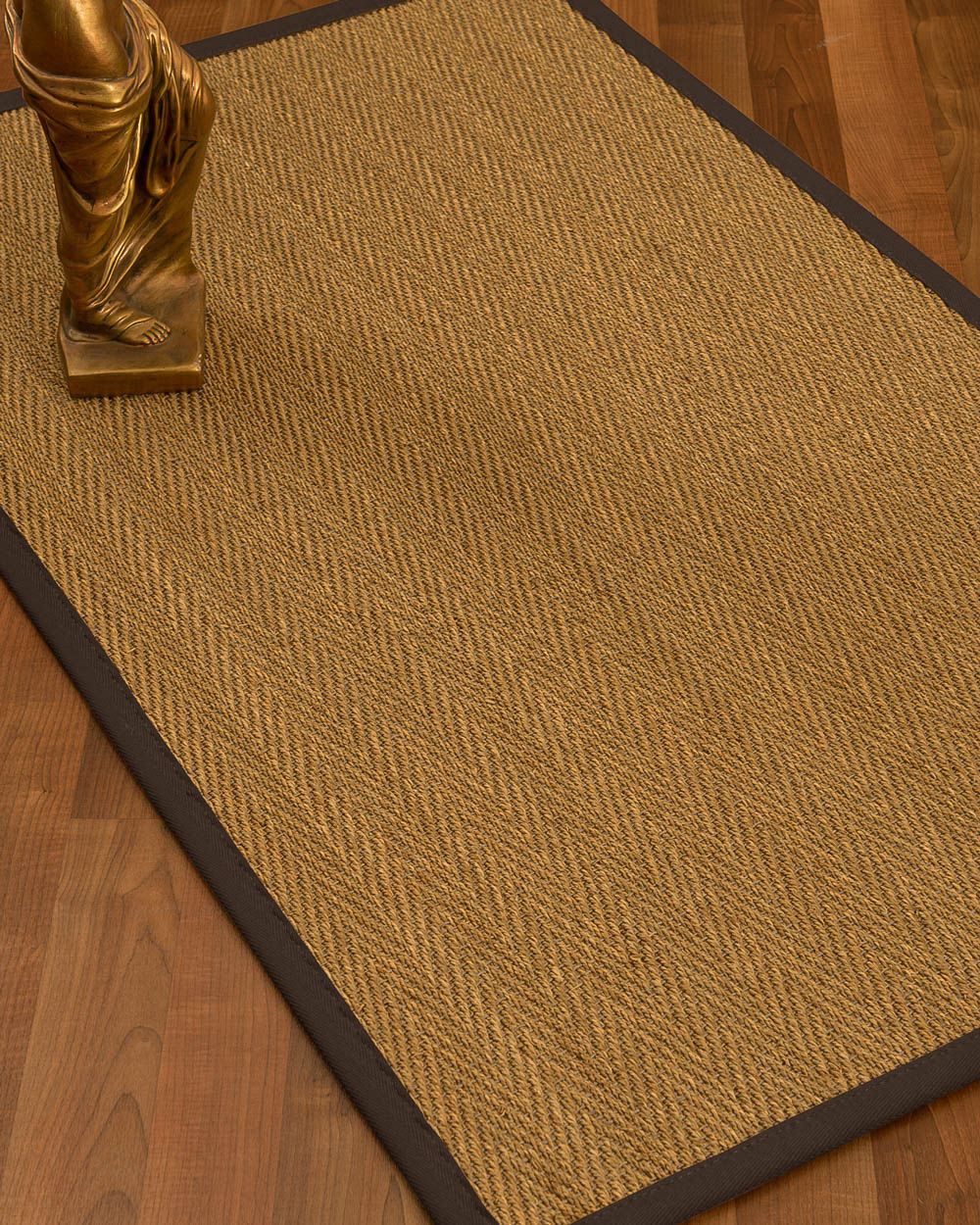 Mahaney Border Hand-Woven Beige/Brown Area Rug Rug Size: Rectangle 8' x 10', Rug Pad Included: Yes