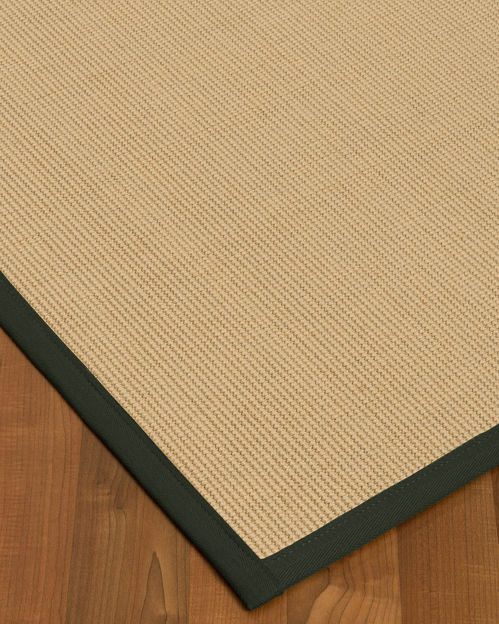 Vannatta Border Hand-Woven Wool Blend Beige/Black Area Rug Rug Size: Rectangle 8' x 10', Rug Pad Included: Yes