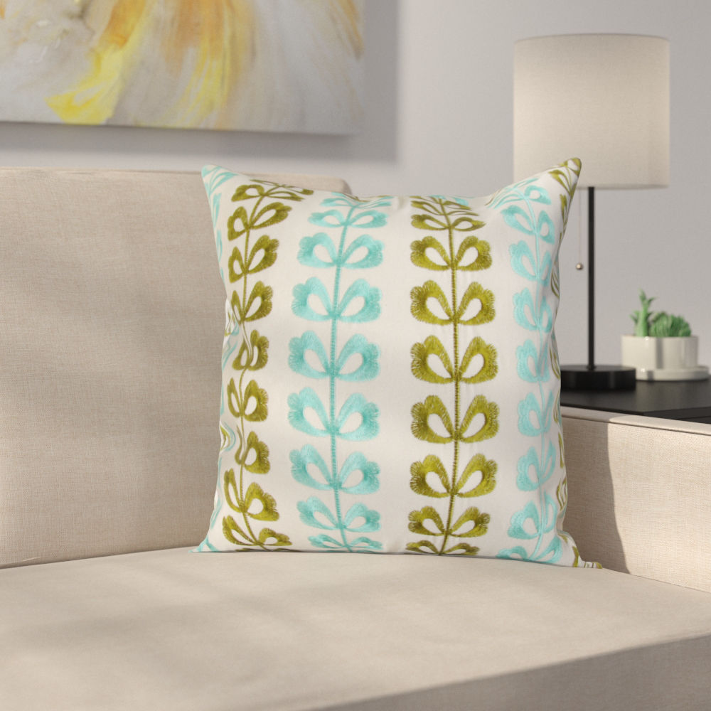 Polanco Square Decorative 100% Cotton Pillow Cover