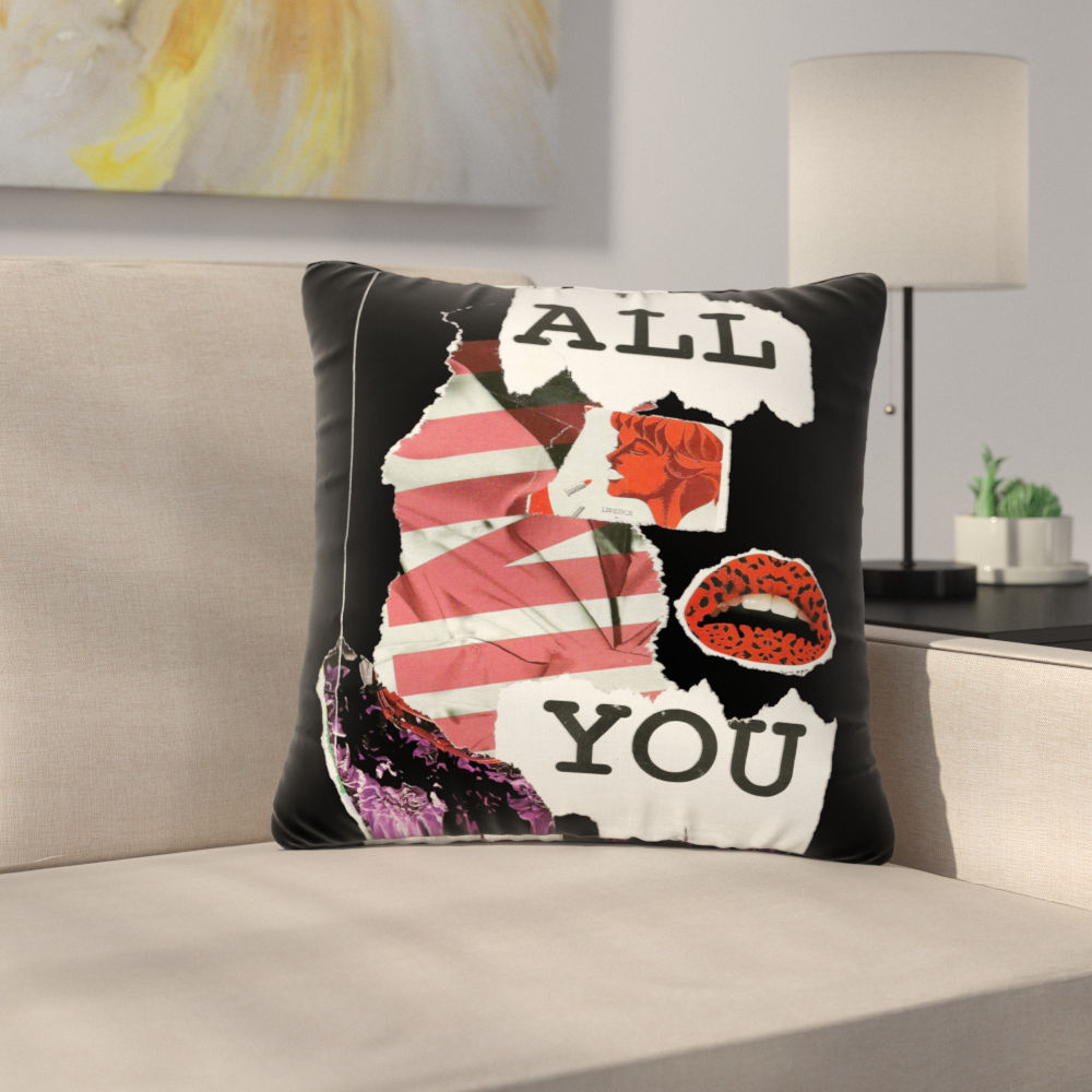 Jina Ninjjaga Poster Outdoor Throw Pillow Size: 18