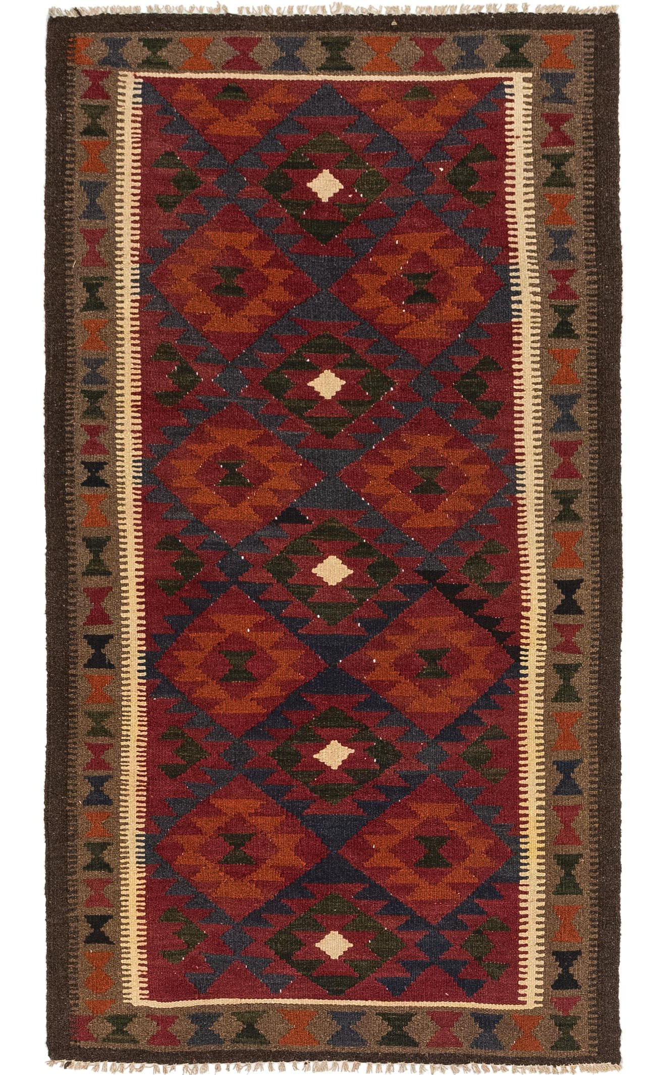 Area Rugs One-of-a-Kind Lorain Hand-Knotted Wool 3'4 Looking for a rug that makes a statement? Look no further! From loom to your room, this is a one-of-a-kind luxury rug. Powerful and rich in culture, this rug can define a room. Features: -Handmade.-Colored with natural dyes.-100% Wool.-Conditon: Excel...