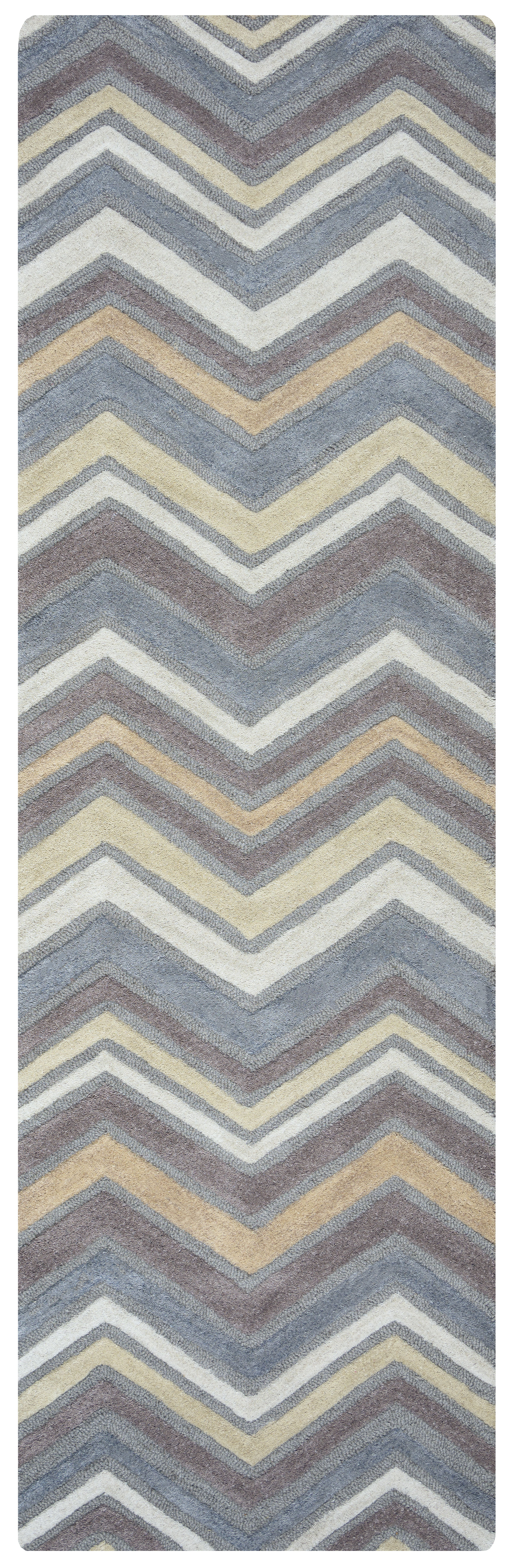 Eilidh Hand-Tufted Gray Area Rug Rug Size: Runner 2'6