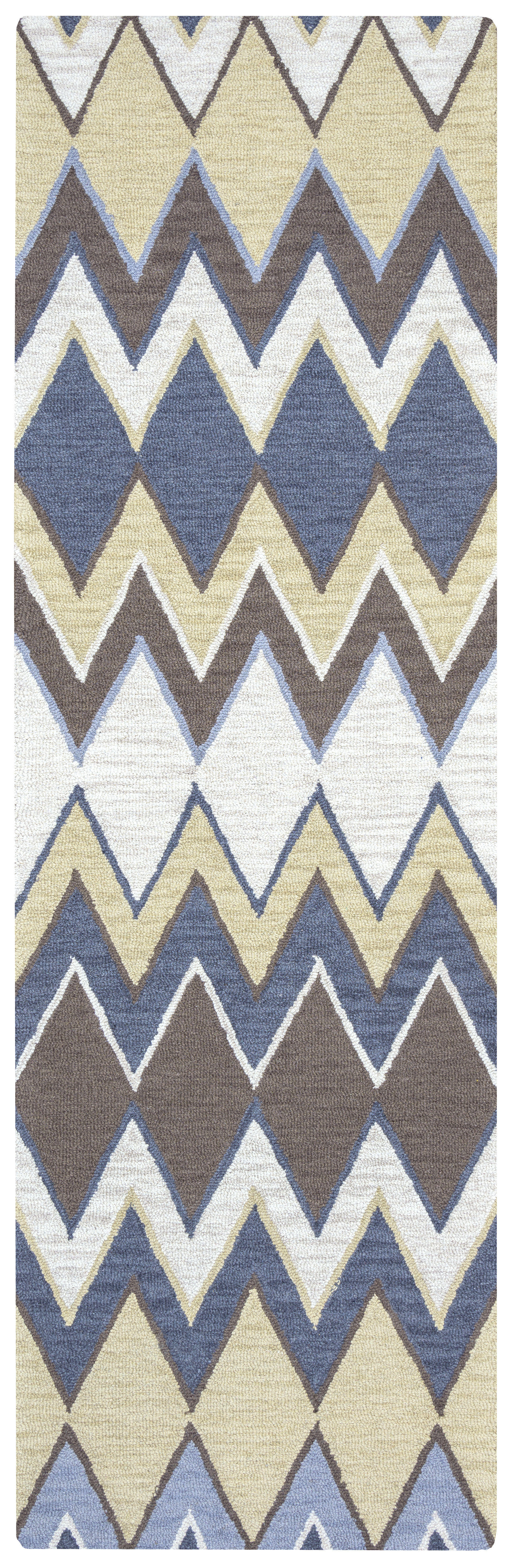 Eldora Hand-Tufted Light Gray Area Rug Rug Size: Rectangle 10' x 14'