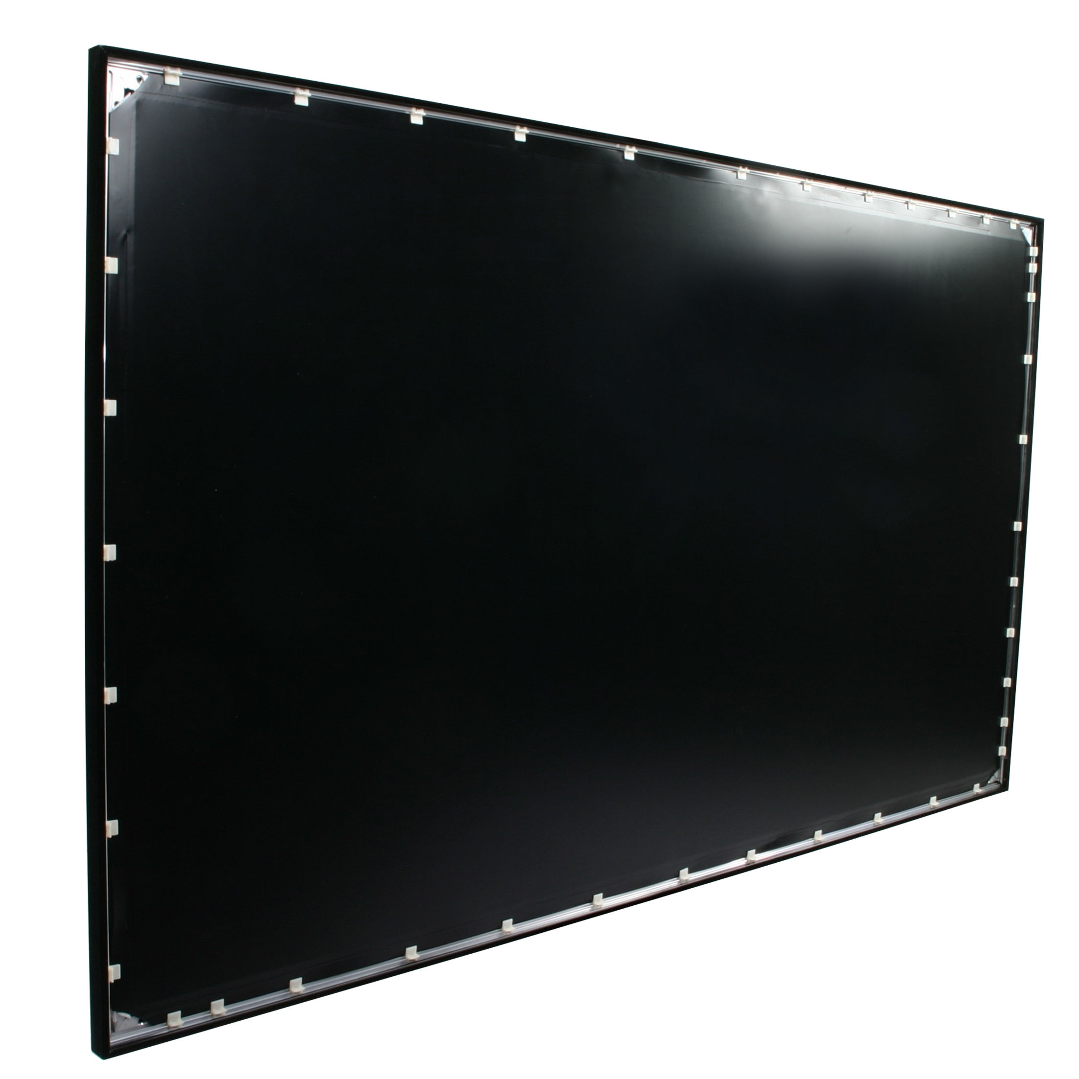 Projector Screens ezFrame Grey Fixed Frame Projection Screen Features: -Includes fix plates and center support bar.-Wall mounted.-Aspect ratio: 16:9.-Screen gain: 1.8.-ezFrame collection.-Product Type: Fixed frame.-Mount Type: Wall/Ceiling mounted.-Application: Home theater.-Projection Type: Front.-Screen Surfa...