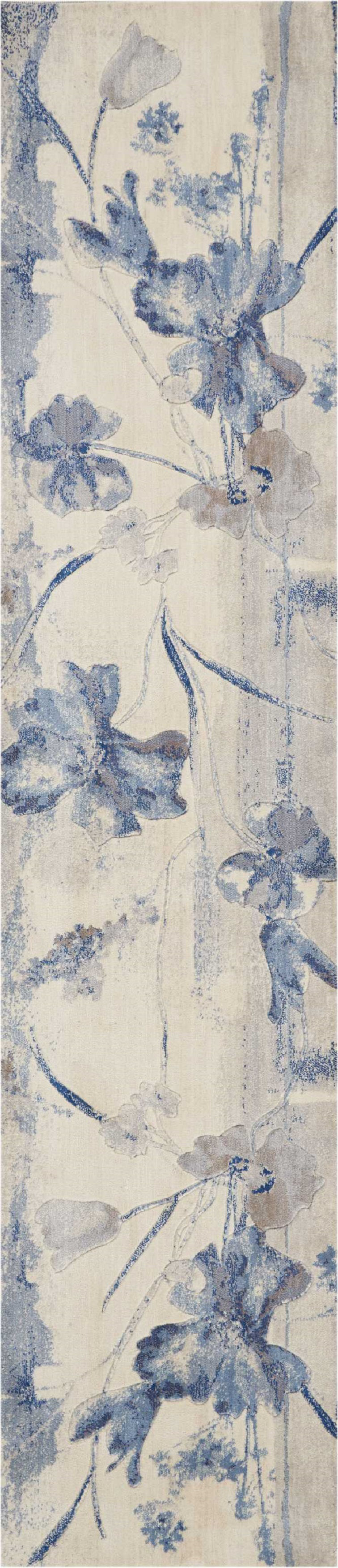 Area Rugs Smithtown Ivory/Blue Area Rug Sophisticated color and incomparable texture in a unique collection of high fashion accent and area rugs. Made exclusively from unique fiber for superlative softness and durability. Expertly woven on state-of-the-art looms. A wealth of fashion-forward...