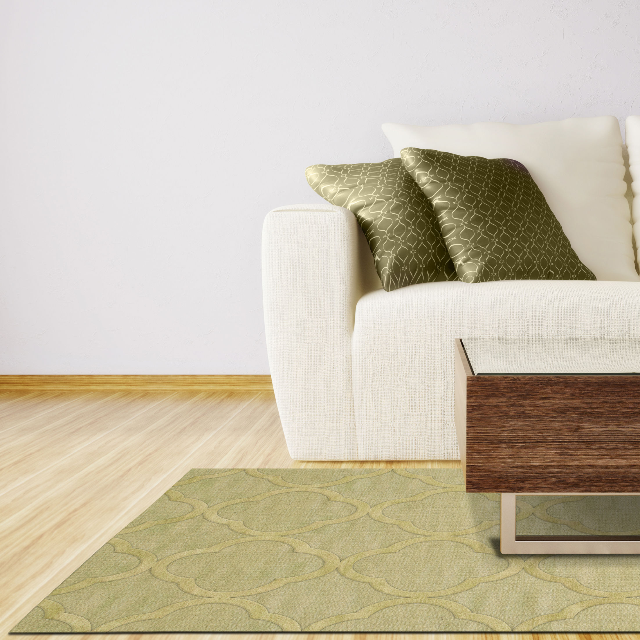 Area Rugs Dover Mint Area Rug Features: -Construction: Custom made cut and loop.-Material: Wool.-Origin: U.S.A..-Collection: Dover.-Style: Contemporary.-Vacuum regularly.-Spot clean with mild soap and water.-Primary Color: Mint.-Primary Pattern: Geometric.-Rug Shape: .-Constructio...