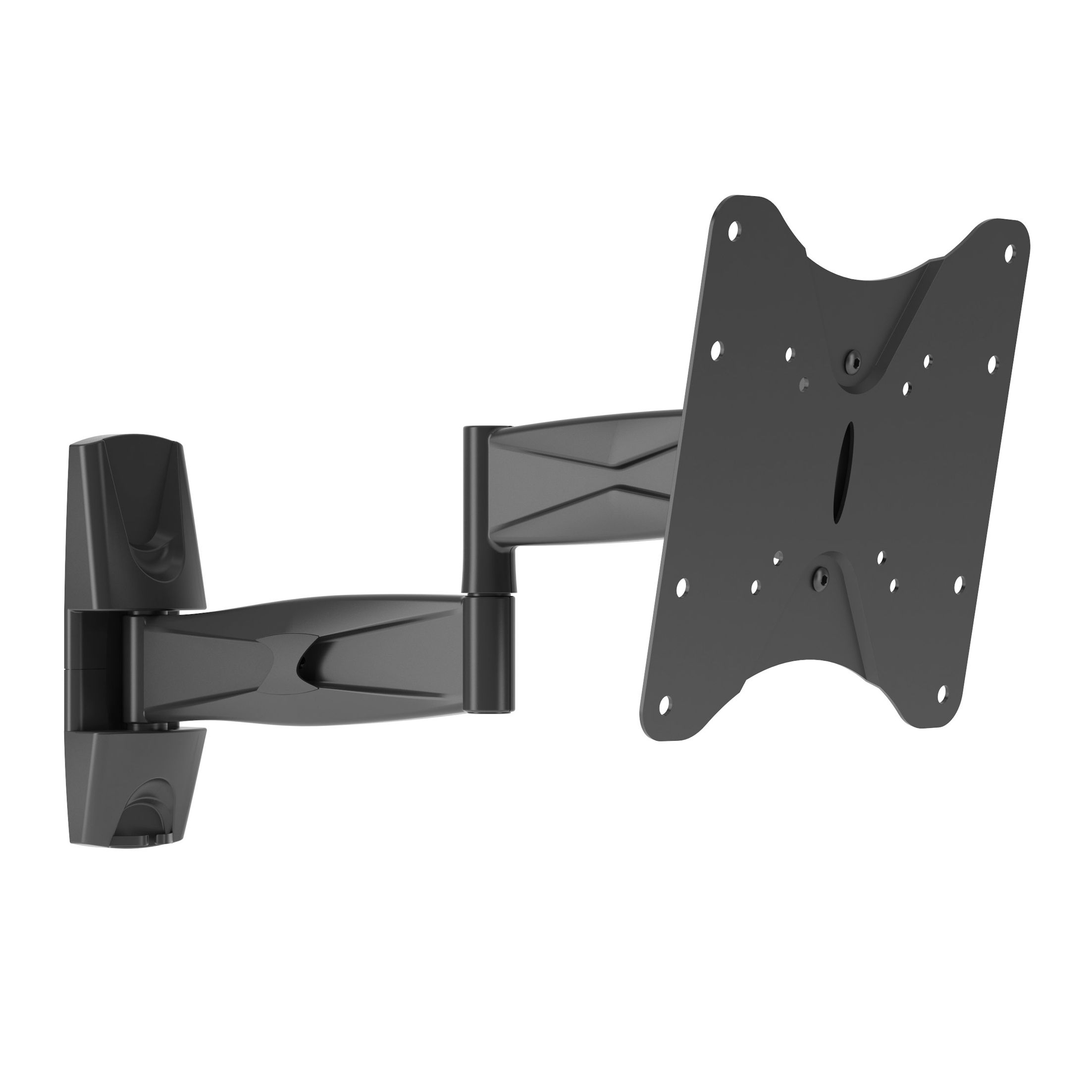 TV Mounts Articulating/Tilt/Swivel Wall Mount for 17 Designed to accommodate most TVs up to 55 lbs. this flat panel wall mount elevates your screen to the optimal viewing angle. This full motion wall mount provides a 180º swivel left to right and tilt of -15º15 º up and down. The mount also extends and ...