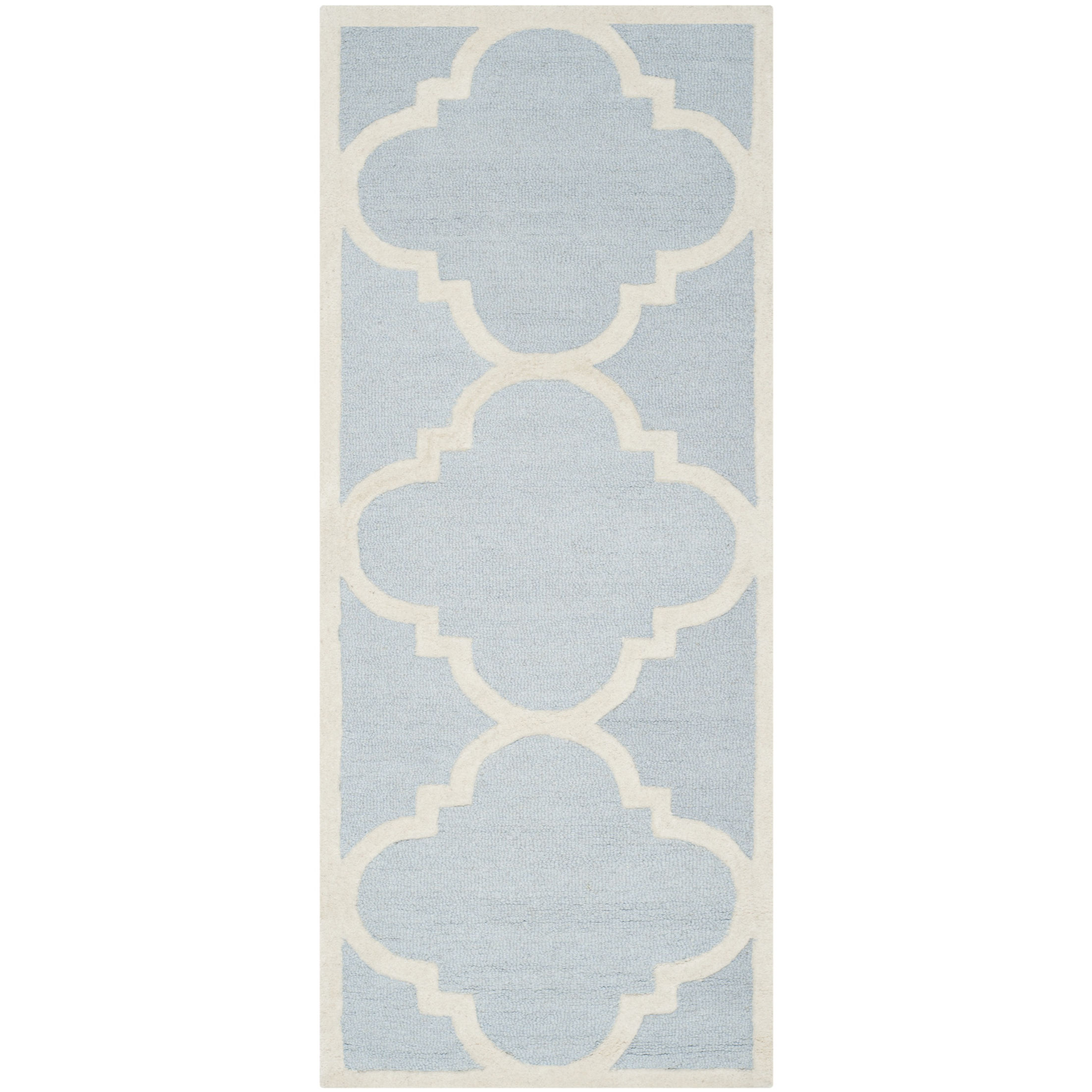 Area Rugs Charlenne Hand-Tufted Light Blue/Ivory Area Rug Bring classic style to your bedroom, living room, or home office with this richly-dimensional Charlenne Traditional Light Blue/Ivory Area Rug. Artfully tufted, these plush wool area rugs are crafted with plush and loop textures to highlight timeless m...