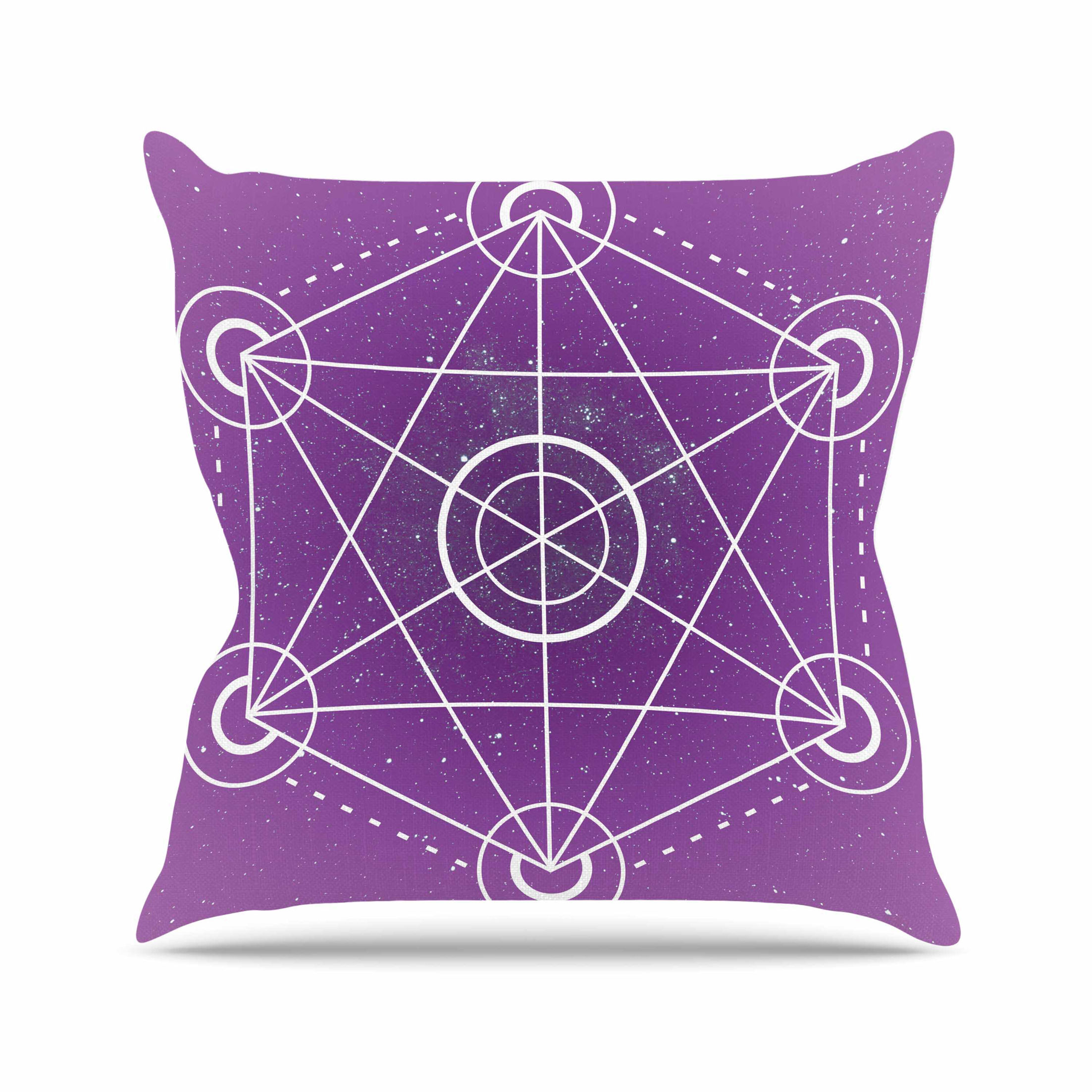 Matt Eklund Dalaran Geometric Outdoor Throw Pillow Size: 18