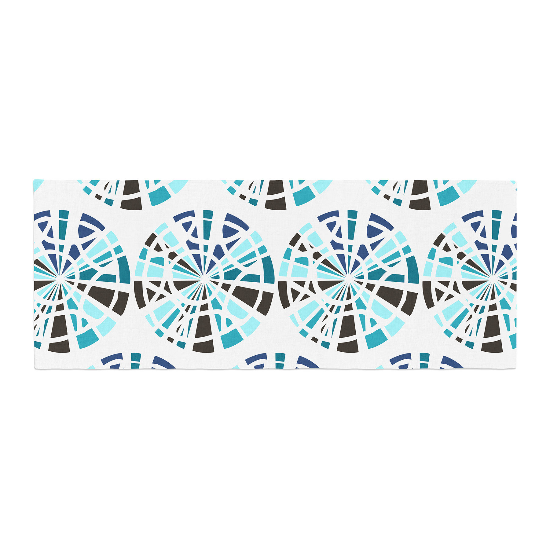 Patternmuse Precious Illustration Bed Runner Color: Topaz