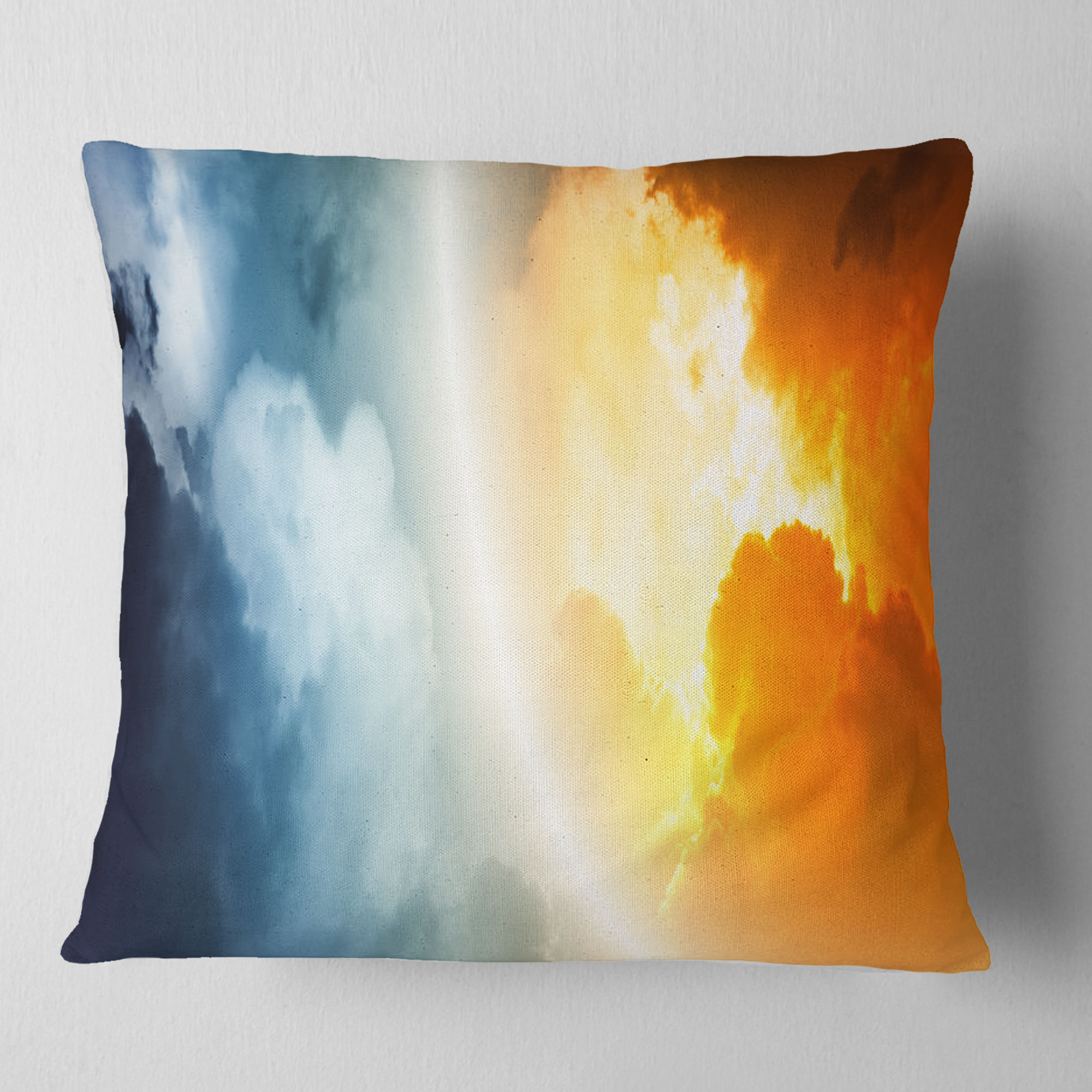 Spacescape Space Sunset Pillow Size: 18