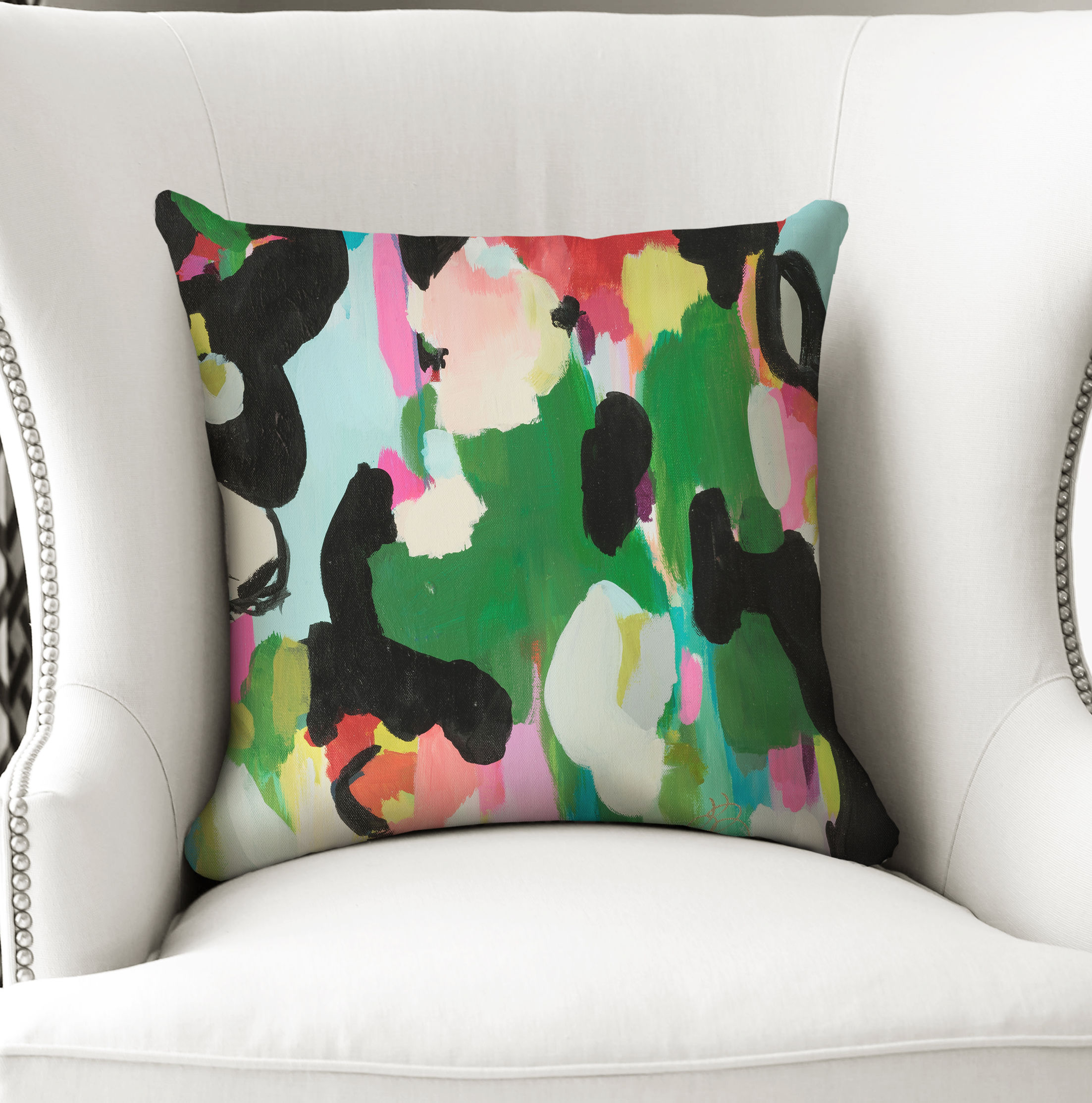 Wyant Throw Pillow Size: 18