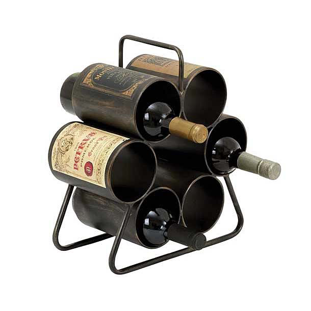 6 Bottle Tabletop Wine Rack
