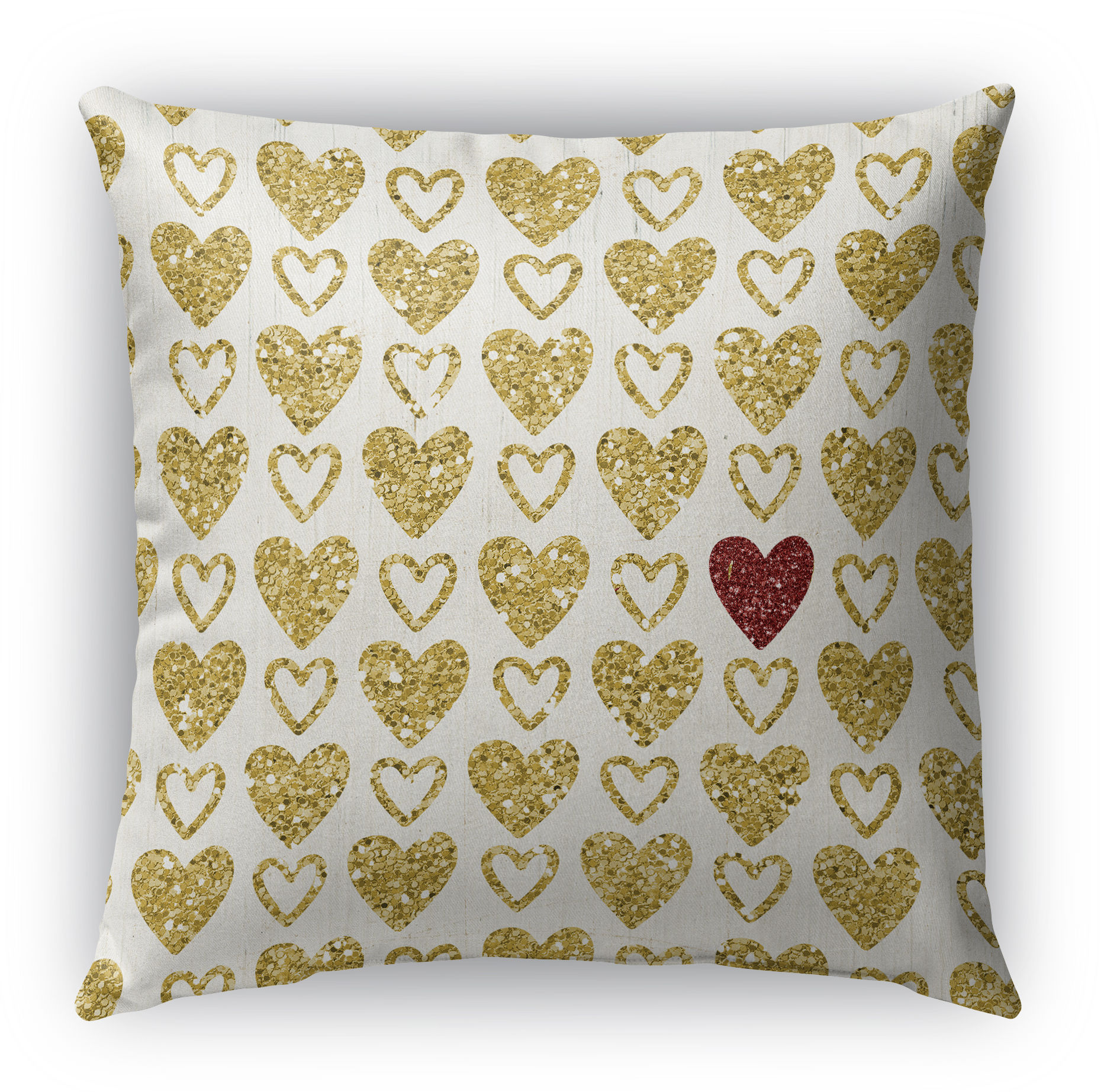 Heart Book Burlap Indoor/Outdoor Throw Pillow Size: 20