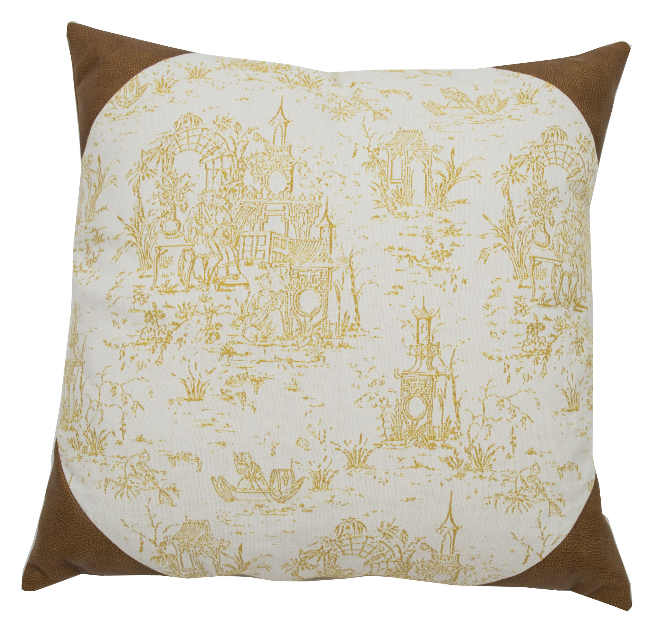 Osaka Toile IndoorOutdoor Throw Pillow IndoorOutdoor Throw Pillow (Set