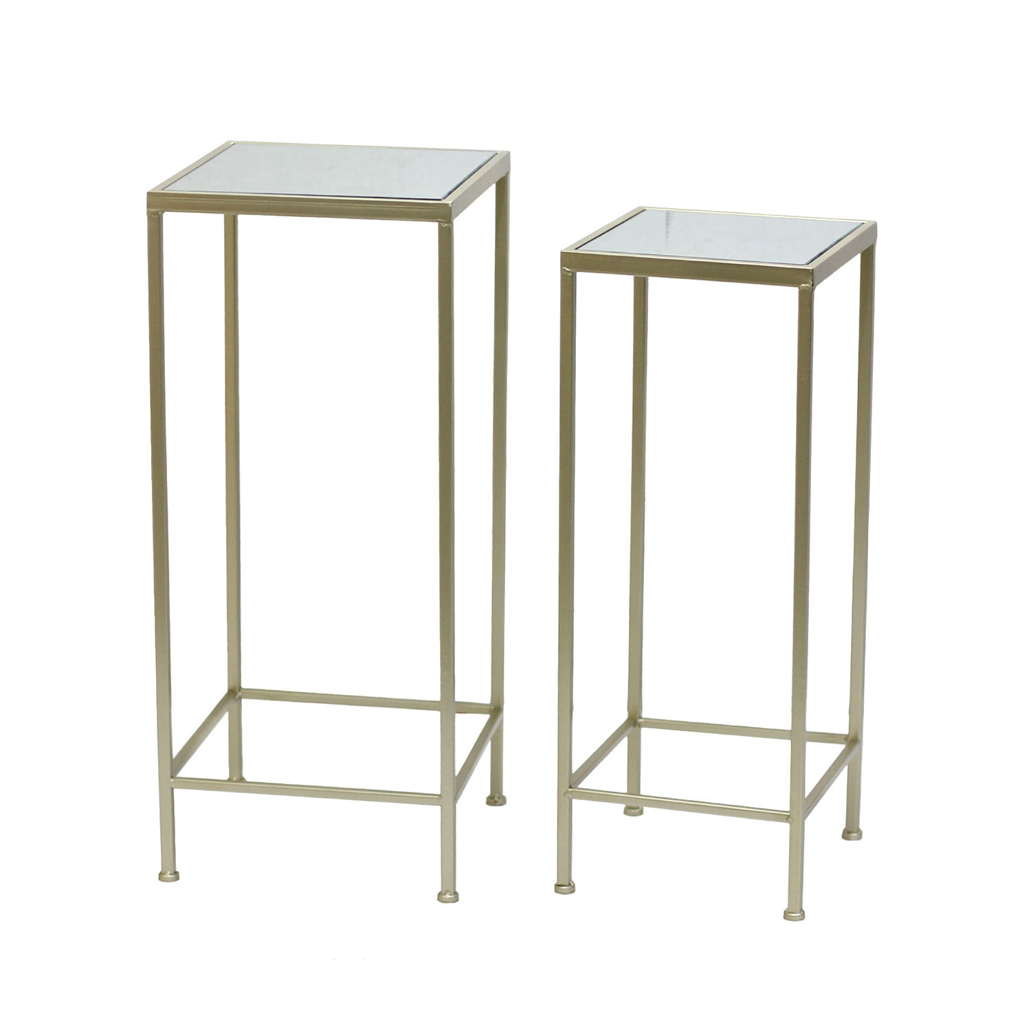 Witherspoon 2 Piece Nesting Tables Table Base Color: Champagne