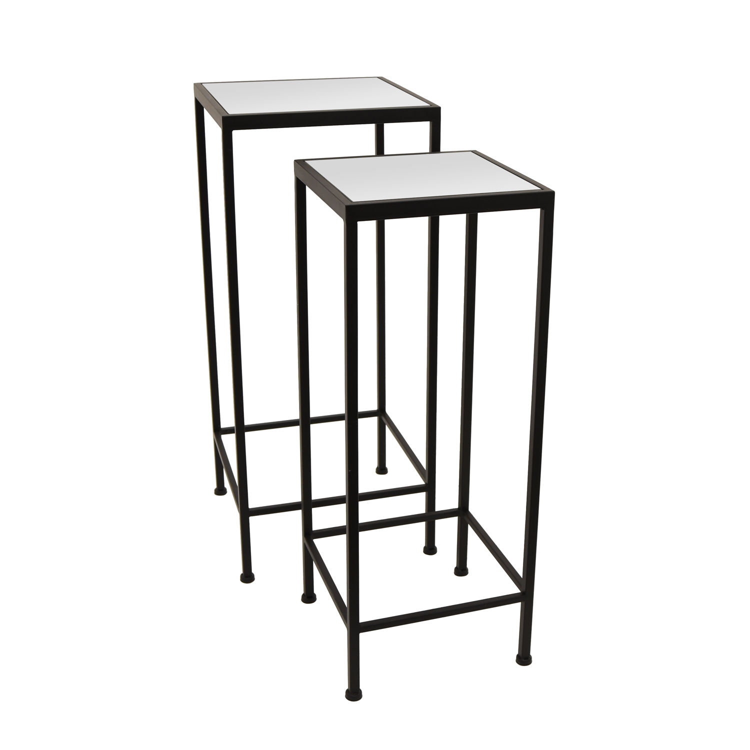 Witherspoon 2 Piece Nesting Tables Table Base Color: Black