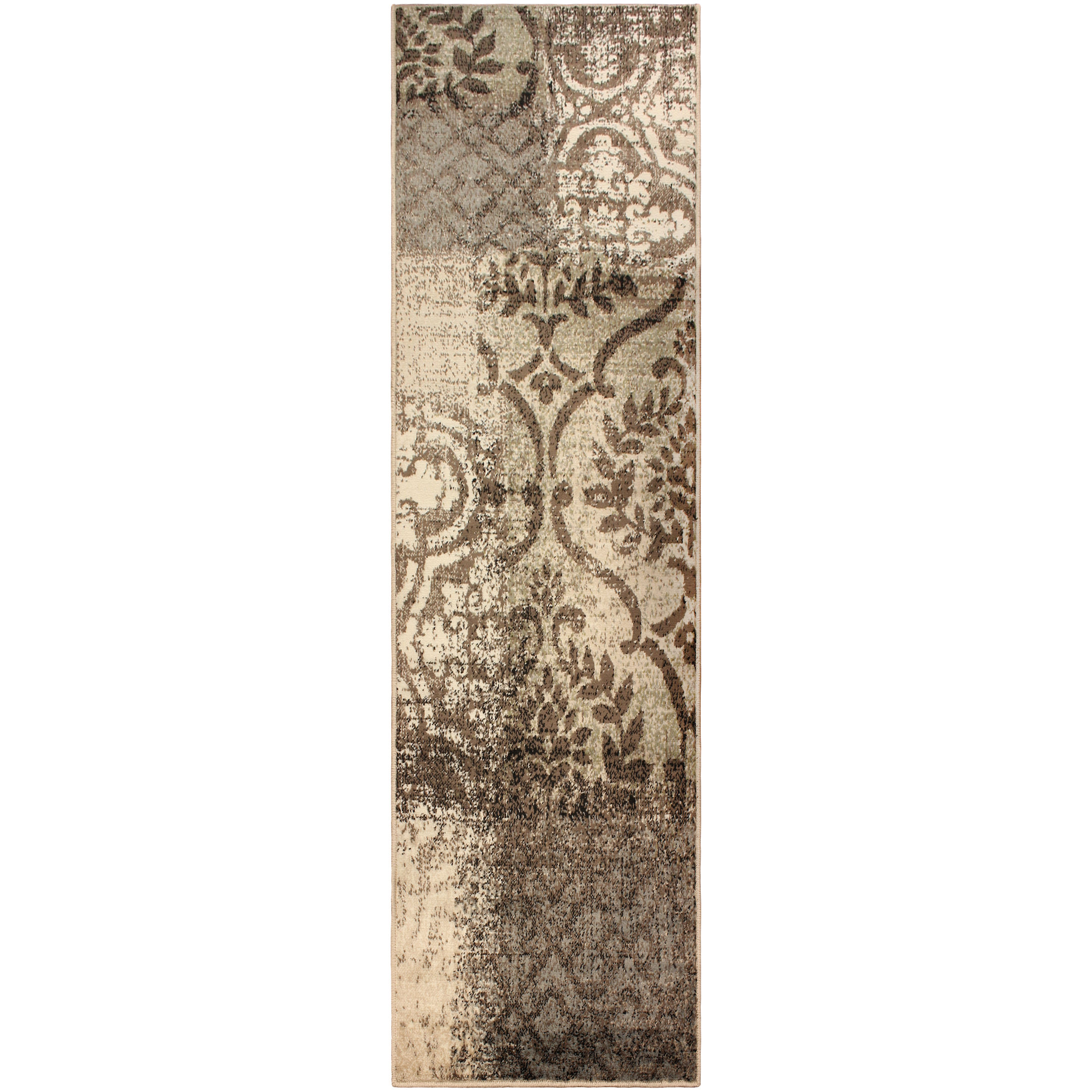 Area Rugs Maggie Beige/Brown Area Rug Anchor your ensemble in chic style with this lovely rug. Taking inspiration from both classic and contemporary designs, it showcases an eye-catching pattern with overlapping trellis and Damask detailing. More than just stylish, this rug is crafted fro...