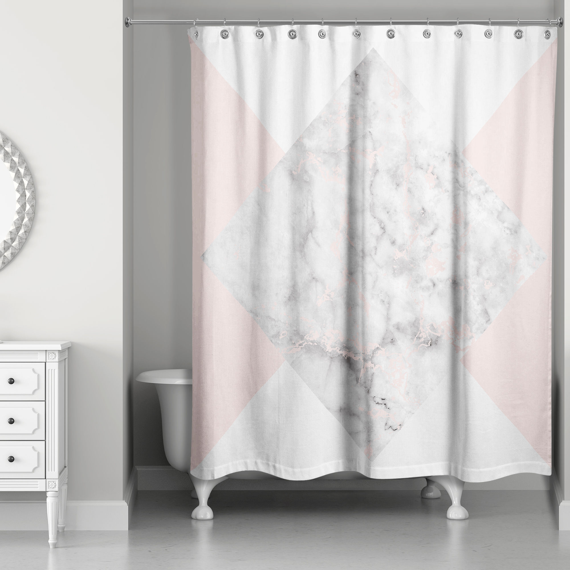 Presler Marble Shower Curtain
