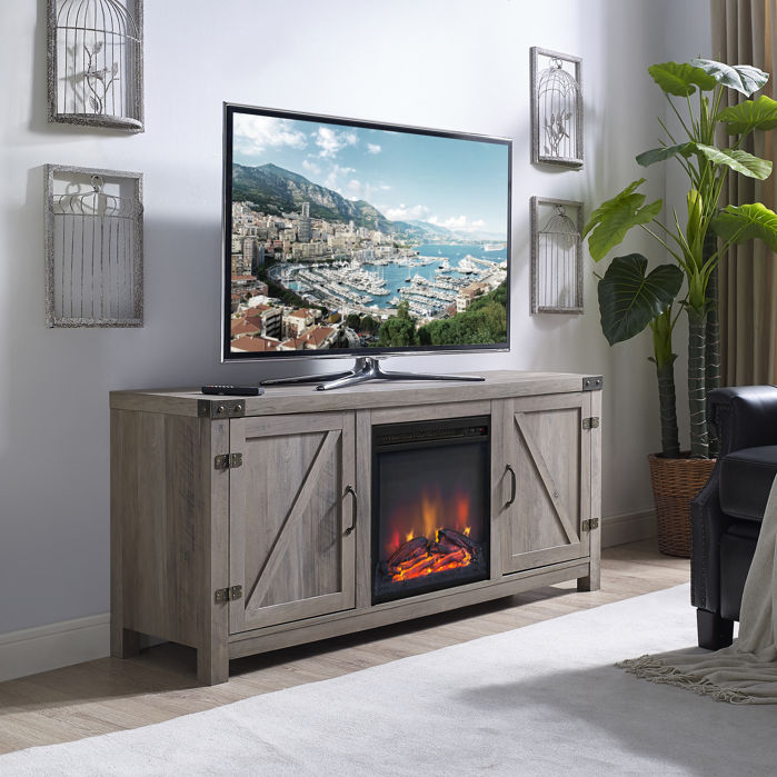 Tv Stands Entertainment Centers Adalberto 58 Stand February 2019 Adalberto 58 Tv Stand Color Gray Wash Fireplace Included Yes