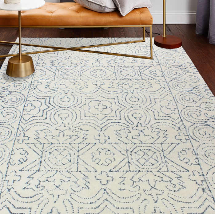 Area Rugs Dube Hand Woven Wool Ivory Teal Rug March 2019