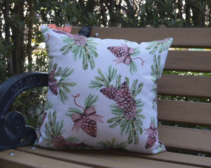 Accent Pillows Welliver Greenery Holiday Outdoor Throw Pillow