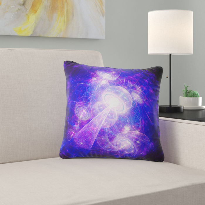 Accent Pillows Abstract Fractal Space Theme Pillow June 2019