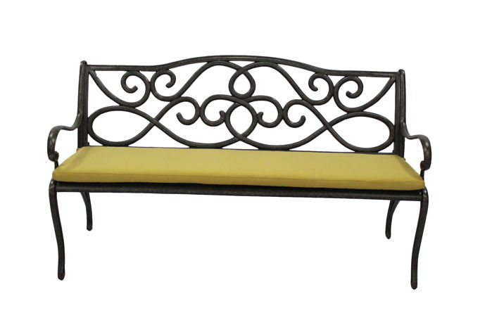 Sunbrella Basic Bench Cushion W Ties Basic Cushions