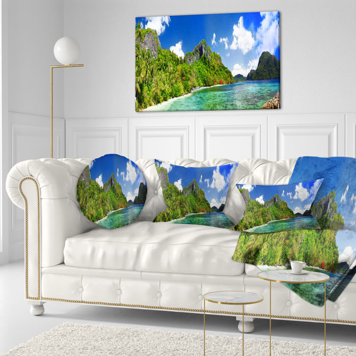 Accent Pillows Landscape Tropical Scenery Throw Pillow June 2019