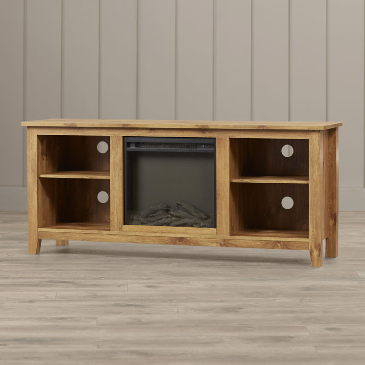 Minka 58 Tv Stand With Optional Fireplace By Beachcrest