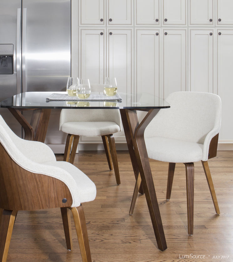 Brighton Mid Century Modern Upholstered Dining Chair By George Heritage