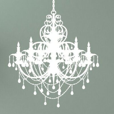 Alphabet Garden Designs Chandelier Wall Decal gra011