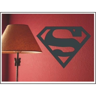 Alphabet Garden Designs Superman Wall Decal child022