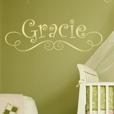 Alphabet Garden Designs Gracies Personalized Wall Decal child114