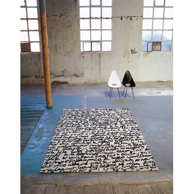 Nanimarquina Black On White Manuscrit Rug Black On White Manuscrit Rug Size 