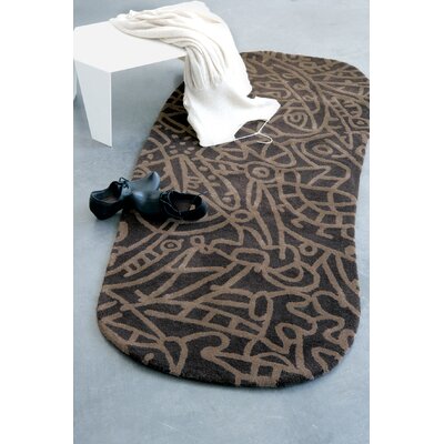 Nanimarquina Despertar Brown Rug Despertar Brown 2.6x5.9 Rug Size 2.6 x 5.9