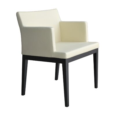 sohoConcept Soho Chair 125 SOHOWOO Finish Wenge, Color Black, Upholstery L