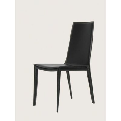 sohoConcept Tiffany Leather Side Chair 100 TIFFANYSEAT Color Black