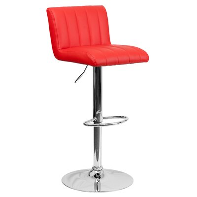 FlashFurniture Contemporary Vinyl Adjustable Height Bar Stool CH 112010 Seat 