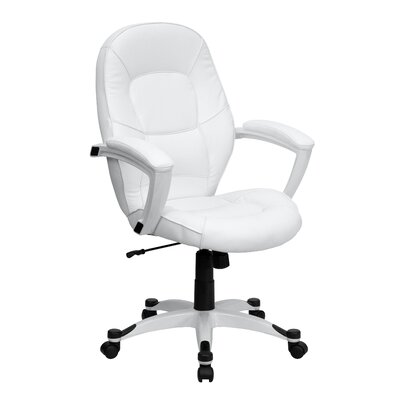 FlashFurniture Mid Back Executive Swivel Office Chair QD5058MWHT