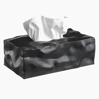 Essey Crinkle Tissue Box Cover ES TISSUE2 Color Black