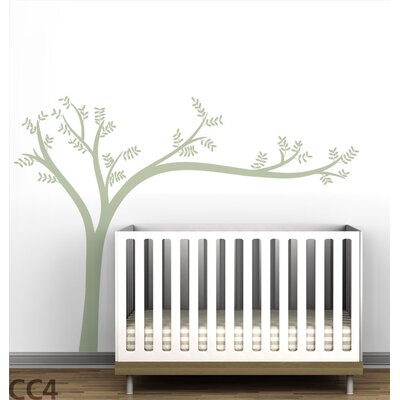 LittleLion Studio Trees Monochromatic Leaning Wall Decal DCAL VL LA 068 W CC 