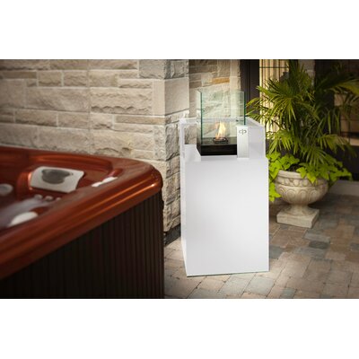 Decorpro Podium Bio Ethanol Fire Column D50003 / D50703 / D50203 Finish White