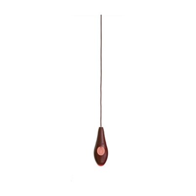 Luceplan Pod Lens Suspension Light D30F Finish Terracotta