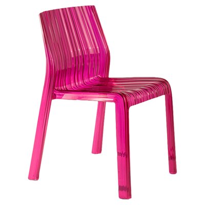 Kartell Frilly Chair 5880 Finish Transparent Fuchsia