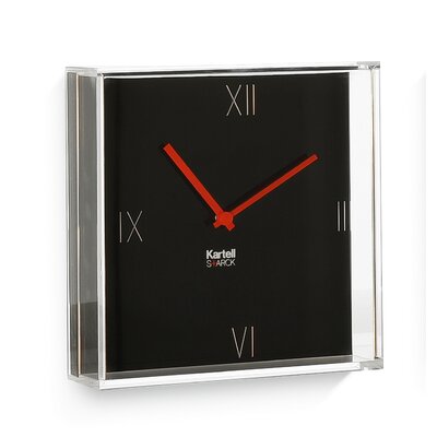 Kartell Tic and Tac Wall Clock 19 Color Matt Black