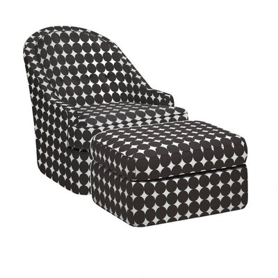 DwellStudio Savoy Glider and Ottoman F 3039 SG DOTSMAJ