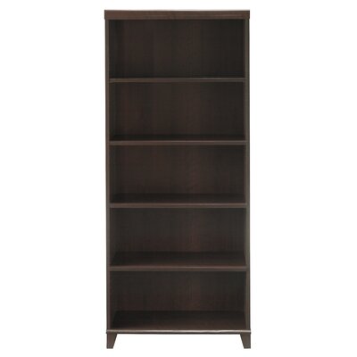 Bush Tuxedo 69.35 Bookcase WL21465 03 Finish Rich Mocha Cherry