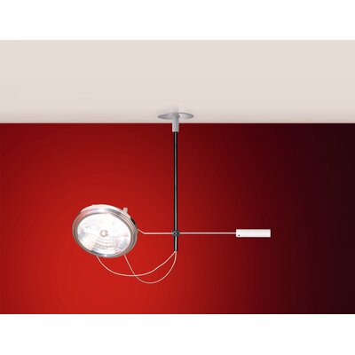 Absolut Lighting Suspended Spotlight 457WDS Finish Chrome Matte